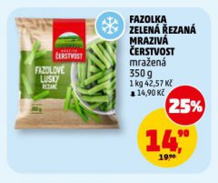 FAZOLKA ZELENÁ ŘEZANÁ MRAZIVÁ ČERSTVOST
