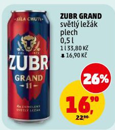 PIVO ZUBR GRAND