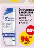 HEAD & SHOULDERS ŠAMPON NA VLASY