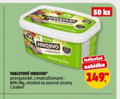 TABLETOVÉ HNOJIVO