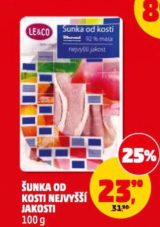 ŠUNKA OD KOSTI NEJVYŠŠÍ JAKOSTI