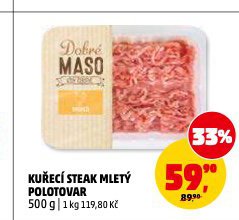 KUŘECÍ STEAK MLETÝ