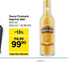 TESCO FIREMARK VAJE�N� LIK�R