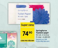 SPRINGFORCE TOALETN� PAP�R