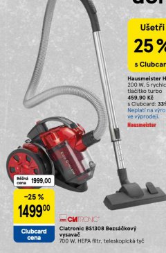 BEZSÁČKOVÝ VYSAVAČ CLATRONIC
