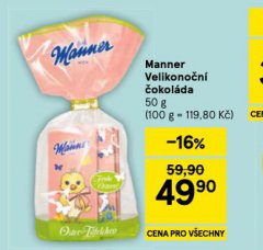 MANNER VELIKONOČNÍ ČOKOLÁDA