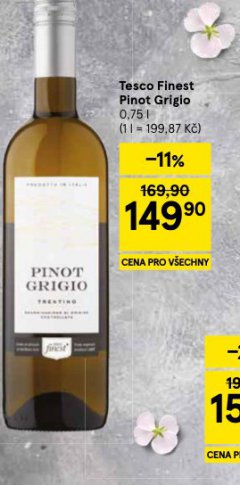 TESCO FINEST PINOT GRIGIO