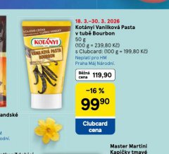 KOTÁNYI VANILKOVÁ PASTA V TUBĚ BOURBON