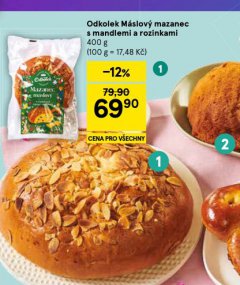 M�SLOV� MAZANEC S MANDLEMI A ROZINKAMI