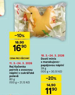 REJ KAČENKA PERNÍK S OVOCNOU NÁPLNÍ V CUKRÁŘSKÉ POLEVĚ