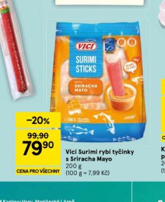 VICI SURIMI RYBÍ TYČINKY S SRIRACHA MAYO