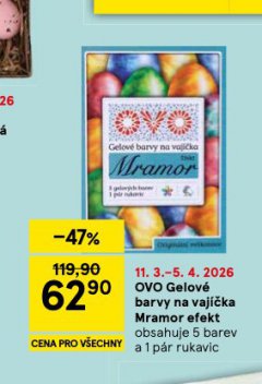 OVO GELOVÉ BARVY NA VAJÍČKA MRAMOR EFEKT