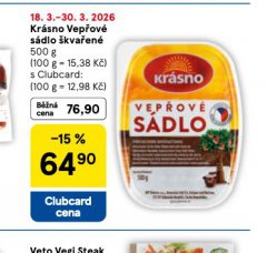 VEPŘOVÉ SÁDLO ŠKVAŘENÉ