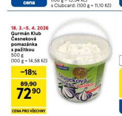 ČESNEKOVÁ POMAZÁNKA S PAŽITKOU