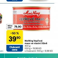 MEINING VEPŘOVÉ MASO VE VLASTNÍ ŠŤÁVĚ