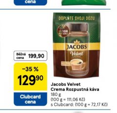 JACOBS VELVET CREMA ROZPUSTNÁ KÁVA