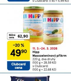 HIPP MASOZELENINOV� P��KRM