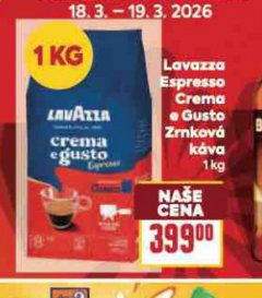 LAVAZZA ESPRESSO CREMA E GUSTO ZRNKOV� K�VA