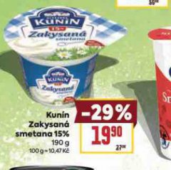 KUN�N ZAKYSAN� SMETANA 15%