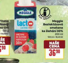 MEGGLE BEZLAKT�ZOV� SMETANA KE �LEH�N� 30%