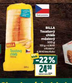 BILLA TOUSTOV� CHL�B M�SLOV�