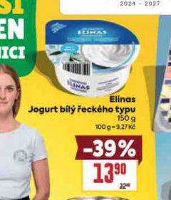 ELINAS JOGURT B�L� �ECK�HO TYPU