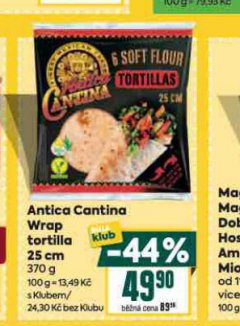 ANTICA CANTINA WRAP TORTILLA 25 CM