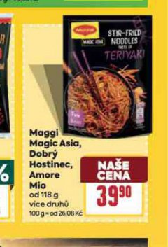 MAGGI MAGIC ASIA, DOBR� HOSTINEC AMORE MIO