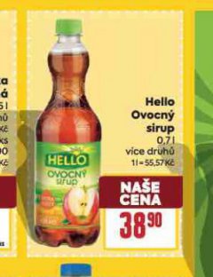 HELLO OVOCN� SIRUP