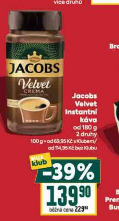 JACOBS VELVET INSTANTN� K�VA
