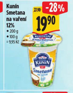 KUN�N SMETANA NA VA�EN�