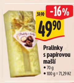 PRALINKY S PAP�ROVOU MA�L�