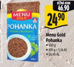 MENU GOLD POHANKA