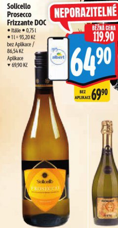 SOLICELLO PROSECCO FRIZZANTE DOC