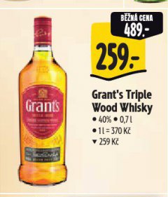 GRANT'S TRIPLE WOOD WHISKY