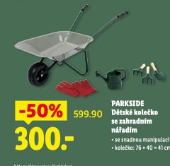 PARKSIDE D�TSK� KOLE�KO SE ZAHRADN�M N��AD�M