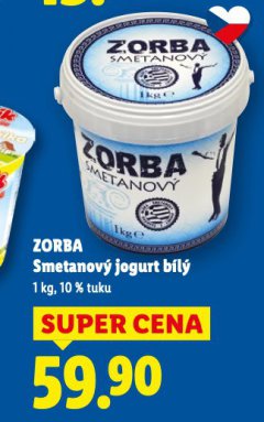ZORBA SMETANOV� JOGURT