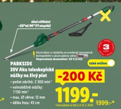 PARKSIDE AKU TELESKOPICK� NَKY NA �IV� PLOT