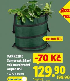 PARKSIDE SAMOROZKL�DAC� VAK NA ZAHRADN� ODPAD