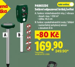 PARKSIDE SOL�RN� ODPUZOVA� ZV��AT