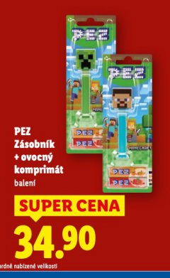 PEZ Z�SOVN�K + OVOCN� KOMPRIM�T