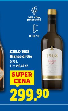 CIELO 1908 BIANCO DI GIO
