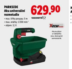 PARKSIDE AKU UNIVERZ�LN� ROZMETADLO