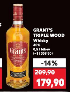 GRANT'S TRIPLE WOOD WHISKY