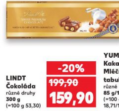 LINDT ČOKOLÁDA