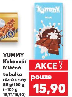 YUMMY ML��N� TABULKA