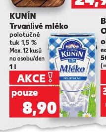 KUN�N TRVANLIV� ML�KO