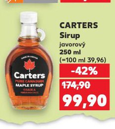 CARTERS JAVOROV� SIRUP