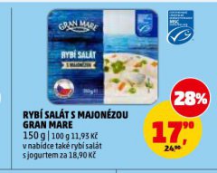 RYBÍ SALÁT S MAJONÉZOU GRAN MARE