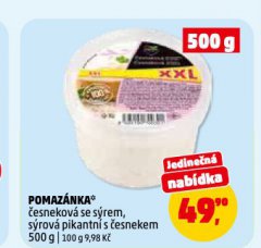 POMAZÁNKA SÝROVÁ PIKANTNÍ S ČESNEKEM